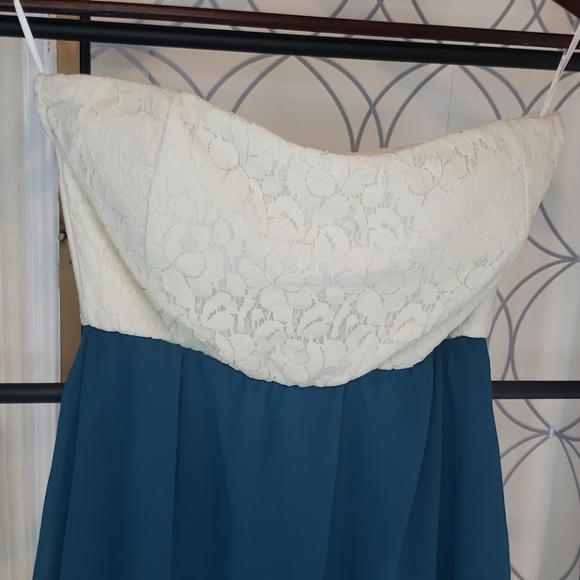 Euc strapless high low dress small - Picture 2 of 6